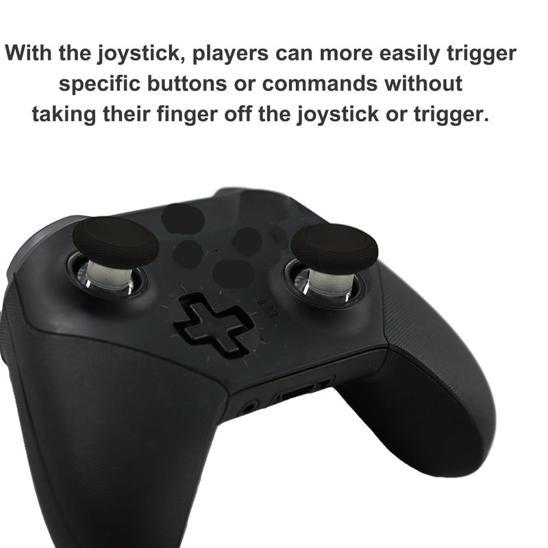 Anglepingping Store 2 Pack Elite 2 Controller Short Thumbsticks Replacement for Xbox Elite Series 2 Controller,0.39in Standard Height Concave Magnetic Analog Short Joysticks for Elite Series 2 Core Controller (Black) - Image 5
